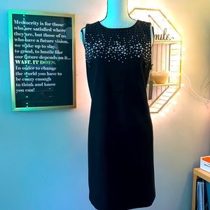 NWT - 🖤 TOMMY HILFIGER | Sleeveless Sheath Dress with Embellishment